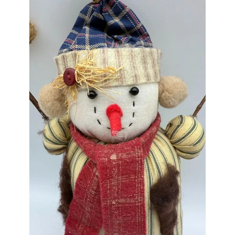 vintage primitive snowman